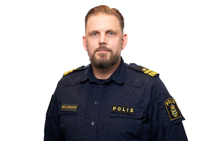 Erik Åkerlund, chef polisområde Uppsala