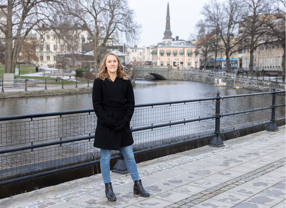 Catarina byter karriär från jobbcoach till polis.