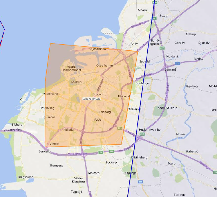 Map of the no-fly zone.